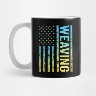 Gradient Flag 02 Weaving Weaver Mug